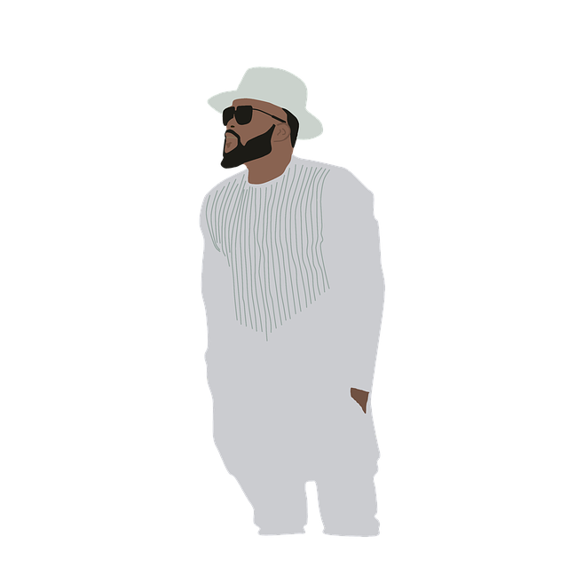 Free african fashion african man model illustration