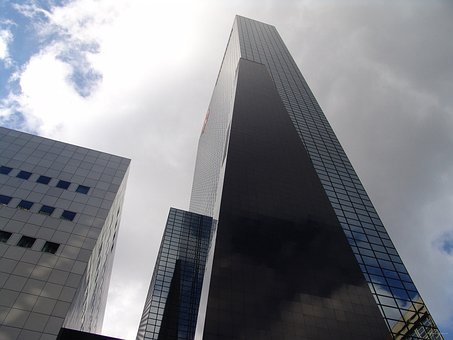 Skyskraber, By, Arkitektur, Skyline