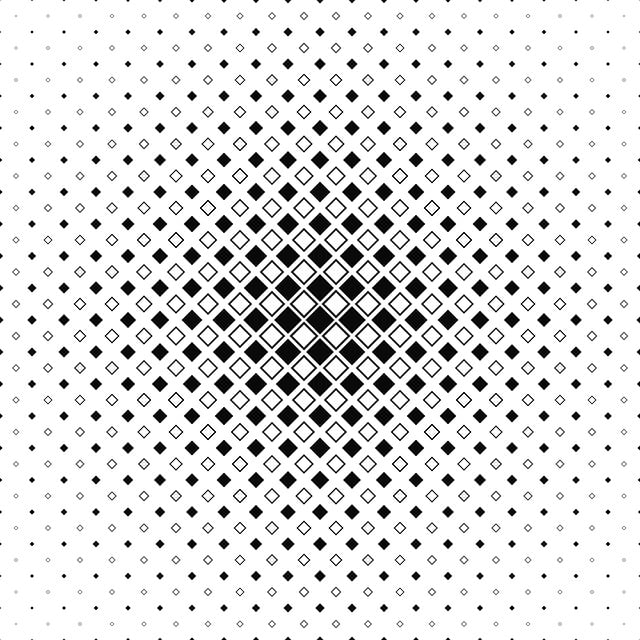 Free square center pattern illustration