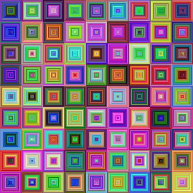 Free square background mosaic illustration