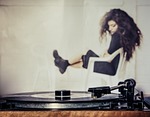 vinyl, record, m