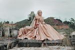 women, dress, model