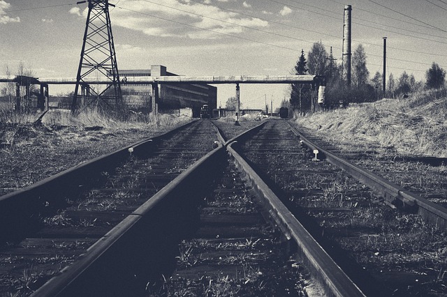Schienen, Himmel, Natur, Eisenbahn