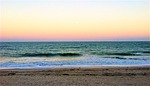evening waves, beach sunset, atlantic ocean