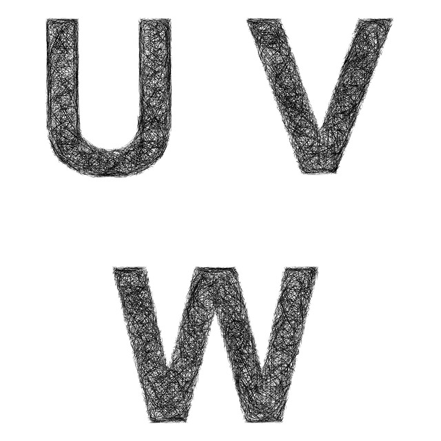 Free u v w illustration