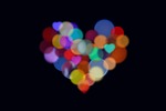 heart, bokeh, love