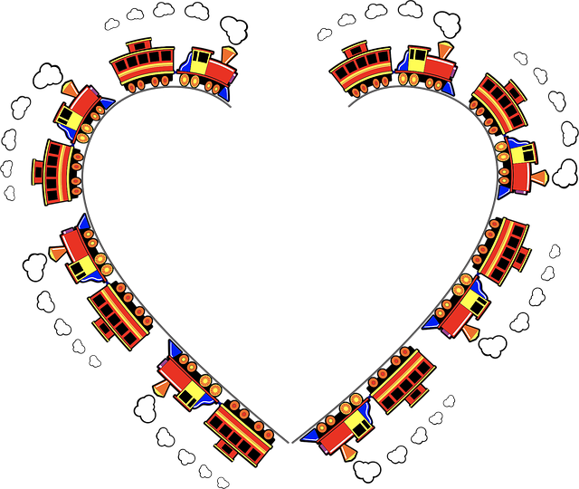 Free toy train locomotive vector