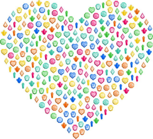 Free gems shiny precious stones vector