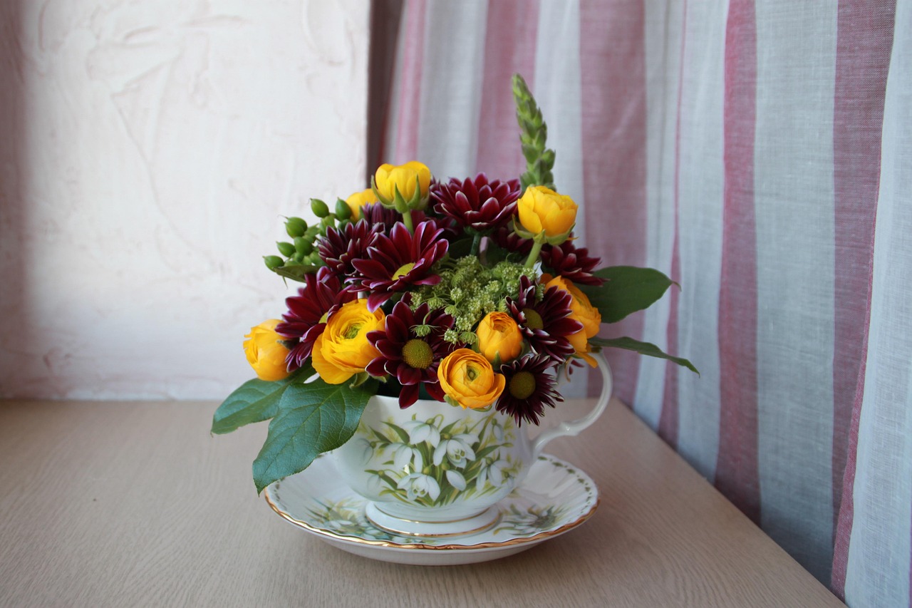 Cup Saucer Flower At Amelie Woolley Blog