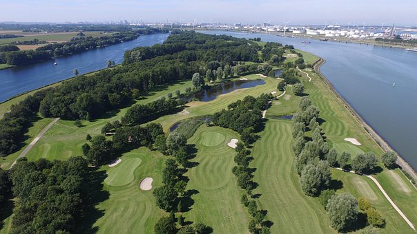 Golf, Natur, Golfbane, Græs, Grøn, Sport