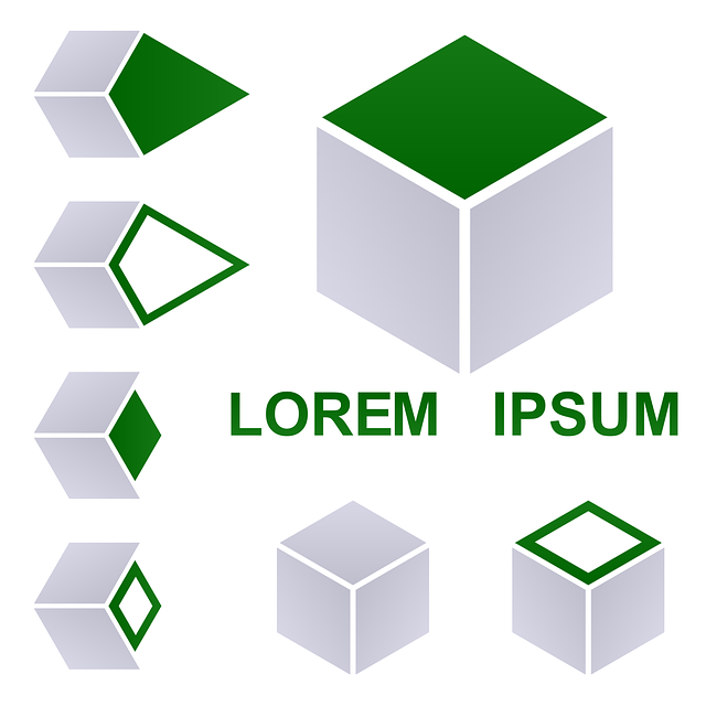 Free cube logo vector vector