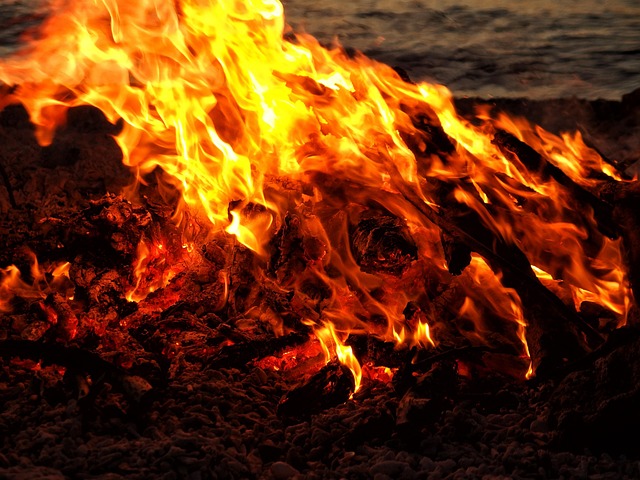 Brand, Vreugdevuur, Strand