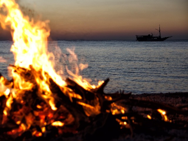 Brand, Vreugdevuur, Strand