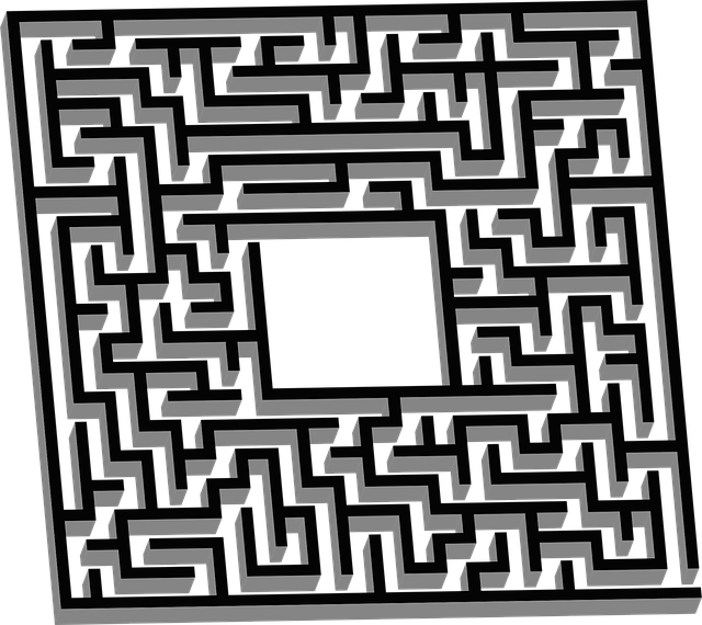 Free labyrinth maze lost vector
