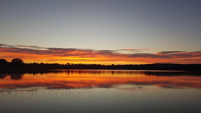 Free Sun Set Dam photo and picture