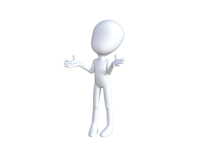 Free character 3d man conceptual illustration