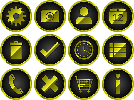 Symbol, Symbole, Einstellen, Icon Set