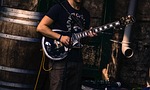 guitar player, street, busker