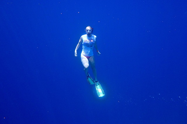 Úszás, Snorkel, Merülés, Kék, Tenger