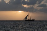 cayman island, sunset, sea