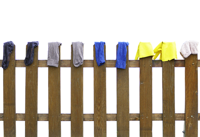 Free Fence Laundry photo and picture