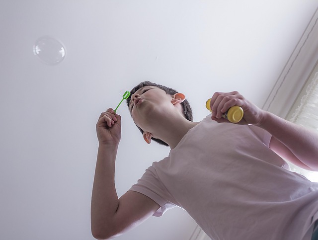 Free Bubbles Blowing photo and picture