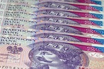 money, euro banknotes, polish zloty