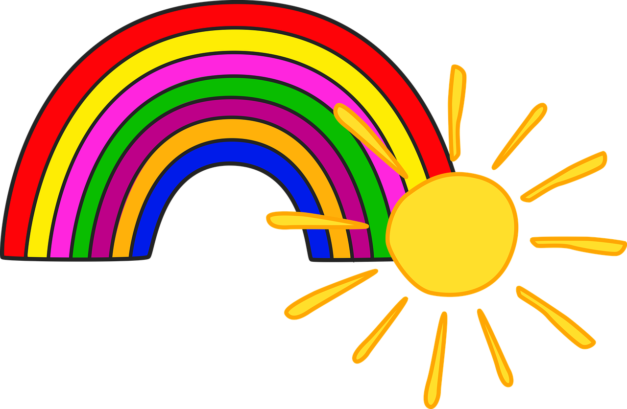 Sun And Rainbow Clipart Sun And Rainbow Clipart