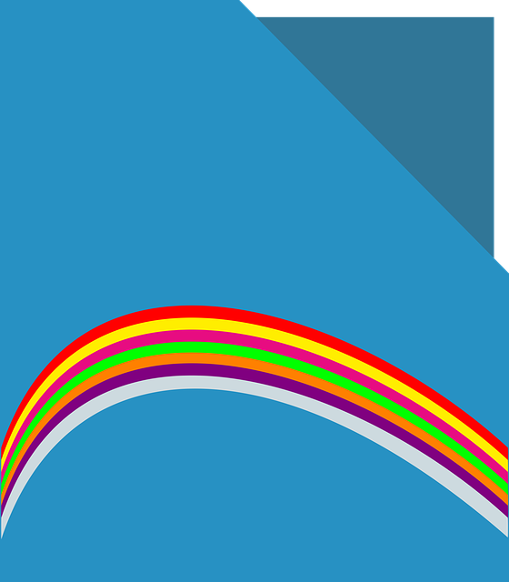 Free file filing rainbow illustration