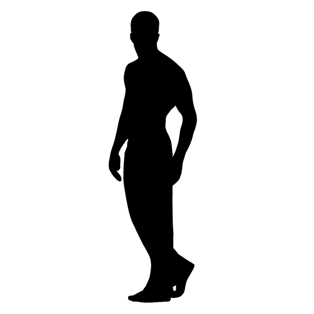 Free man silhouette walking illustration