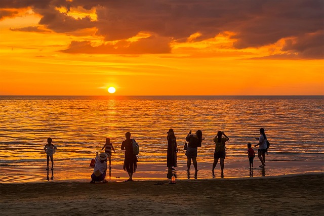 Free Sunset Beach photo and picture