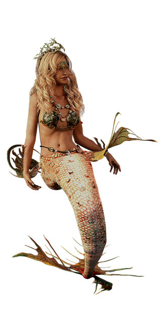 Free mermaid ocean sea illustration