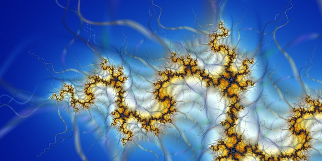 Free fractal fantastic colorful illustration
