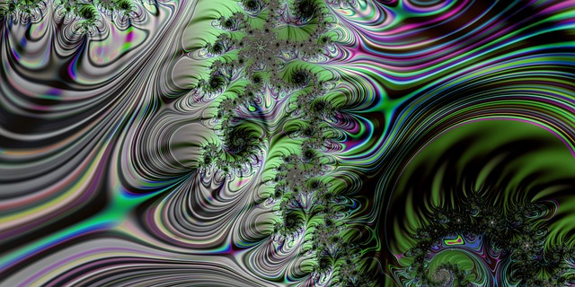 Free fractal fantastic colorful illustration
