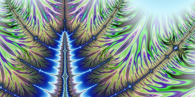 Free fractal fantastic colorful illustration