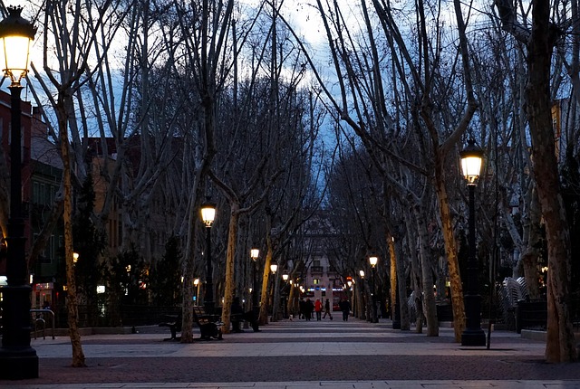 Madrid, Straat, Nacht