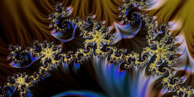Free fractal gradation abstract illustration