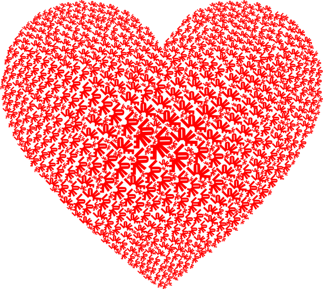 Free heart love romance vector