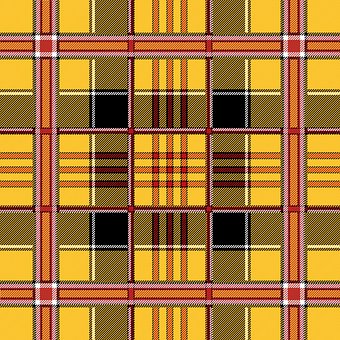 Plaid, Tartan, Schottisch, Gelb, Rot