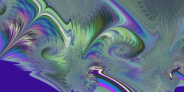 Free fractal gradation colorful illustration