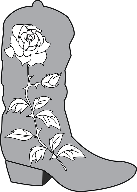 Vaquero, Bota, Rosa, Wyoming, Occidental