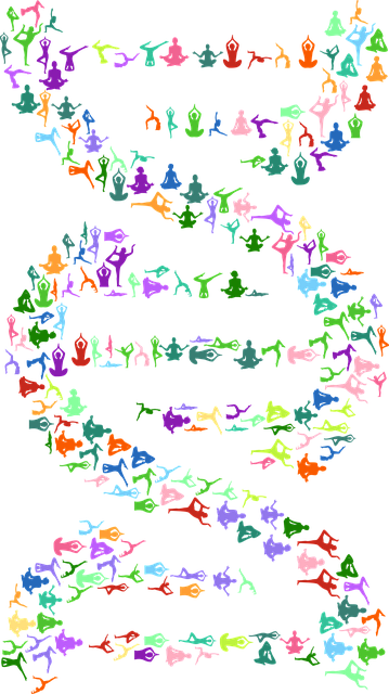 Free dna deoxyribonucleic acid yoga vector