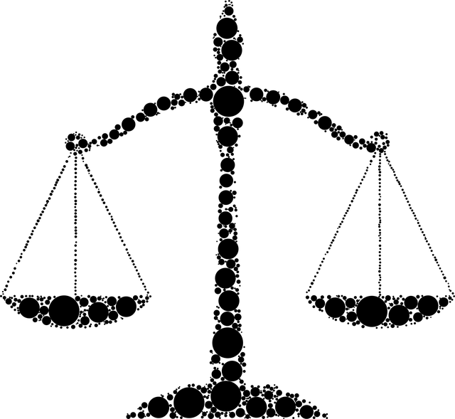 Gerechtigkeit, Waage, Gesetz, Silhouette