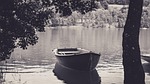 rowing boat, ilmen lake, lake