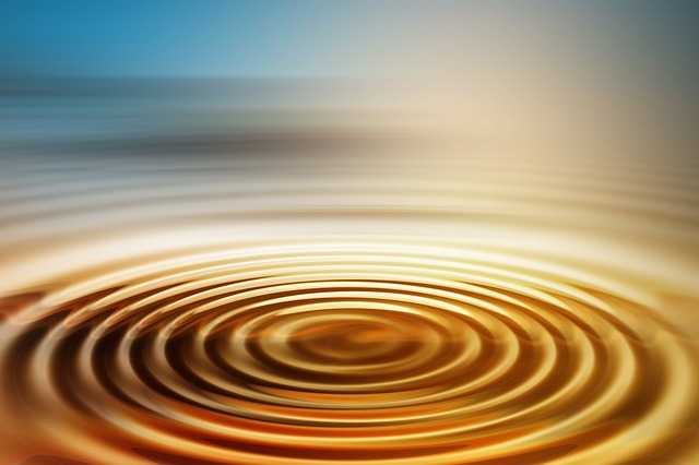 Free waves concentric waves circles illustration