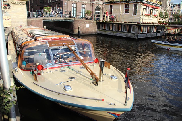 Amsterdam, Navio, Agua, Viajar Por