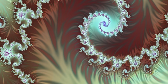 Free fractal gradation colorful illustration