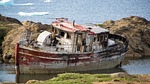 boat, old, greenland