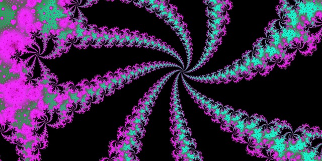 Free fractal gradation colorful illustration