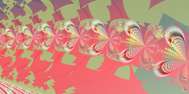 Free fractal gradation colorful illustration